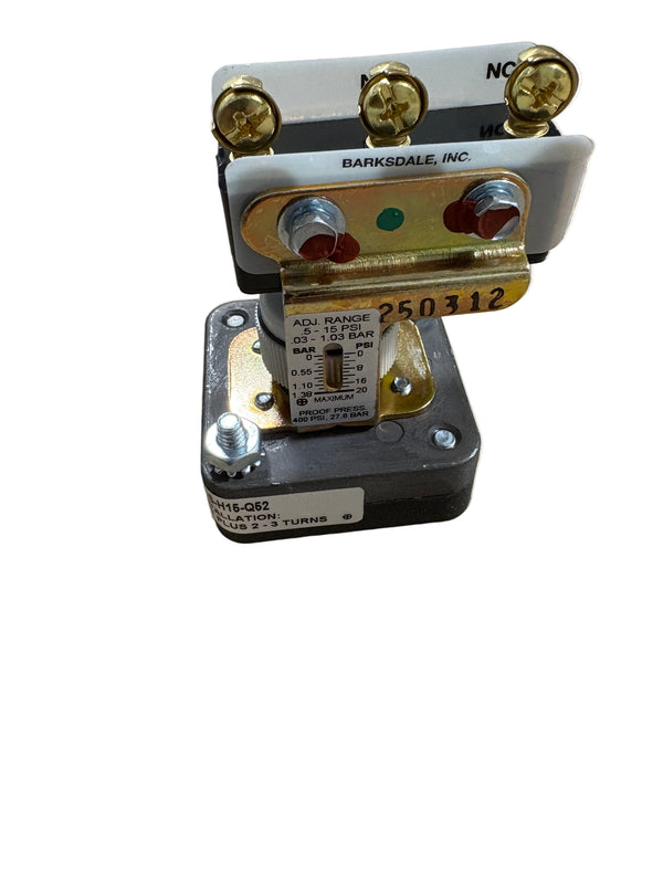 Barksdale Low Pressure Switch