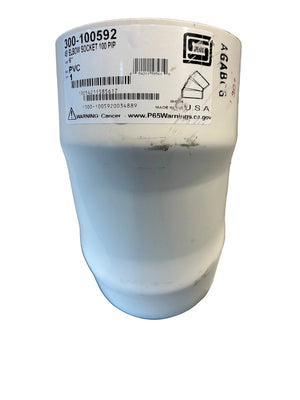 PIP 6" PVC 45° Elbow, 100 PSI, Slip × Slip