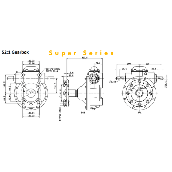 ICII Gearbox 52:1