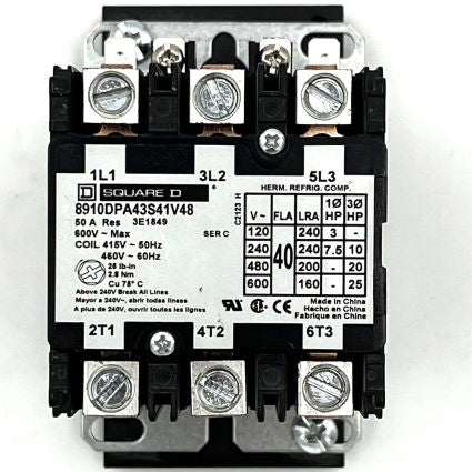480 Volt Phase Loss Contactor (2 Pole) - At Pivot Parts USA