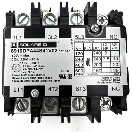 4 Pole Contactor (Normally Open) - At Pivot Parts USA