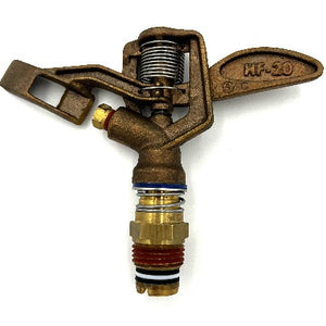 1/2" Brass Impact Sprinkler Head. HF20 (XCAD® Aqua Burst®) - At Pivot Parts USA