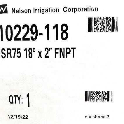 SR75 Part Circle Big Gun® (Nelson) At Pivot Parts USA