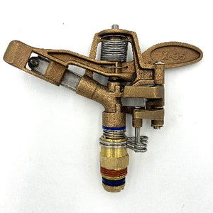 3/4" Brass Impact Sprinkler Head. X35 ED (XCAD® Aqua Burst®) - Pivot Parts USA